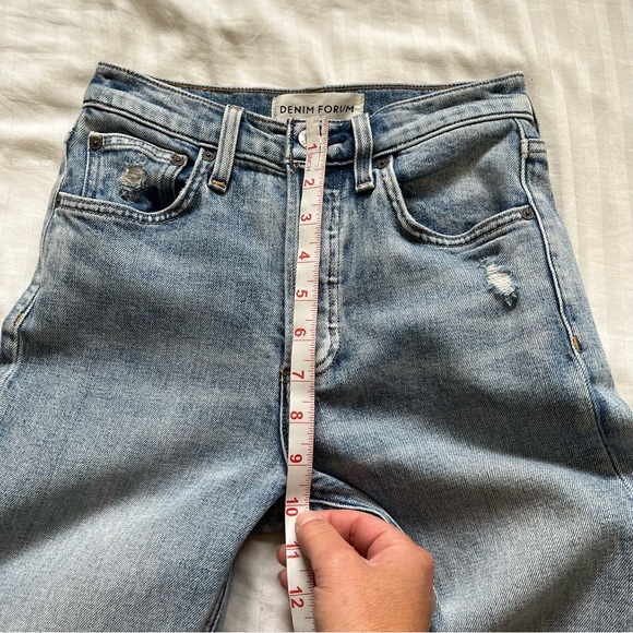 Aritzia Denim Forum The Yoko High Rise Slim Jean Light Blue size 24 - Picture 15 of 16